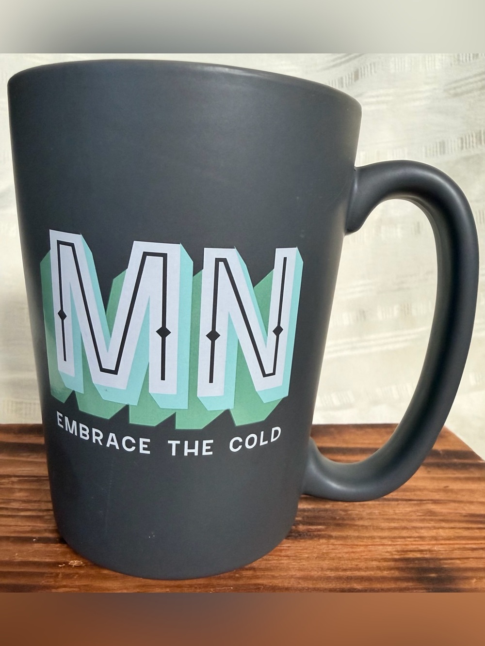 Caribou Coffee Minnesota Embrace the Cold 14 oz Mug Buffalo Plaid 2019